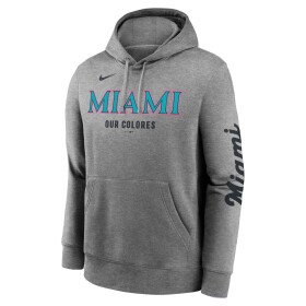 Nike Pánská mikina Miami Marlins MLB City Connect French Terry Club Hoodie Velikost: L
