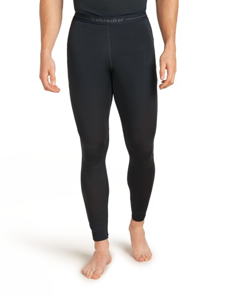 Pánské merino kalhoty ICEBREAKER Mens 125 ZoneKnit Leggings, Black velikost: XXL