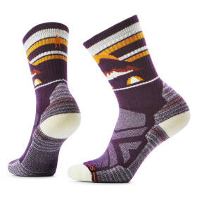 Dámské merino turistické ponožky SMARTWOOL Women's Hike Light Cushion Mountain Moon, Purple Iris velikost: 34-37 (S)
