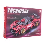 Mamido Technická stavebnice závodní auto 488 dílků 1:18 červené