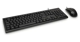 Inter-Tech KM-3149R černá / Klávesnice + myš / USB / RU/US (88884091)
