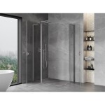 MEXEN/S - Mist L Duo sprchový kout dveře křídlové 100 x 90, transparent, chrom 8A4L-100-090-01-00