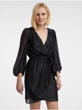 Orsay Černé dámské vzorované šaty dámské