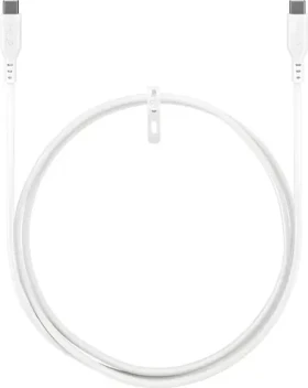 Goobay bílá / Kabel USB-C / silikonový / 1,5 m (77743)