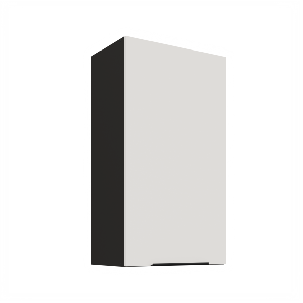 Horní skříňka Aria 50 G-90 1F Barva korpusu: Černá, Barva dvířek: WH - Crystal white AFM