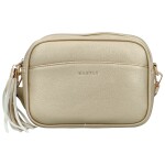 Stylová dámská koženková crossbody MaxFly Rozana, zlatá