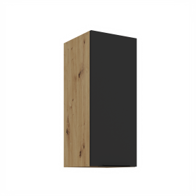 Horní skříňka Aria 30 G-72 1F Barva korpusu: Dub artisan, Barva dvířek: BL - Black AFM