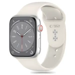 Tech-Protect Silicone Strap pro Apple Watch 38/40/41 mm béžová / Řemínek / Silikonový / Pro Apple Watch 4/5/6/7/8/9/SE