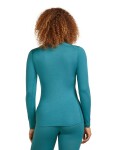 Dámské merino tričko s dlouhým rukávem ICEBREAKER Wmns 200 Oasis LS Crewe, Topaz velikost: XL