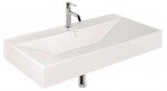 KLUDI - Resa Umyvadlo 101x51 cm, s přepadem, s otvorem pro baterii, lesklá bílá 59WW10143