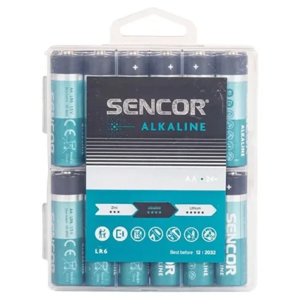 SENCOR SBA LR6 24 BOX Alkalická baterie AA (24ks) (8590669387175)
