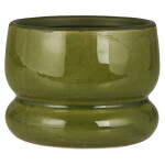 Ib Laursen Keramický obal na květiny Firenze Green Ø 10 cm, zelená barva, keramika
