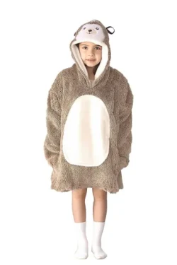 Cozy Noxxiez CH329 Ježek - hřejivá televizní mikinová deka s kapucí pro děti 7 - 12 let (20-CH329)