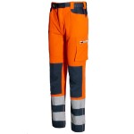 ISSA - Industrial Starter Kalhoty HIVI Softshellové light 8450B pánské oranžovo-modré 2XL oranžovo-modré
