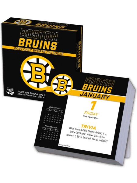 Kalendář Boston Bruins NHL 2027 Tischkalender