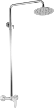 JB Sanitary Sprchová sestava s baterií SLIM s horním vývodem, průměr 25cm SA 61 000 00 6