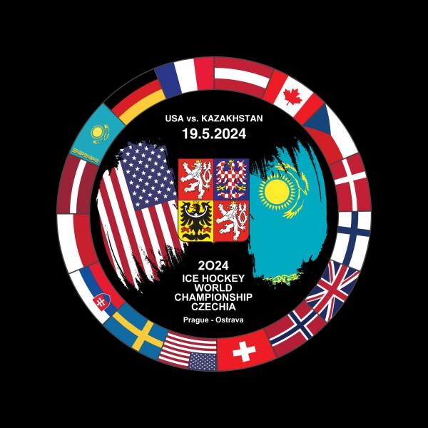 Puk Ice Hockey World Championship Czechia MS 2024 Dueling 19.5.2024 USA vs. Kazakhstan