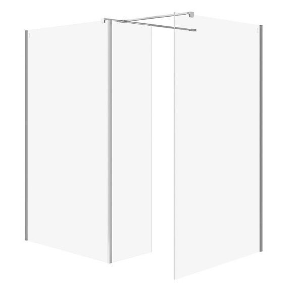 CERSANIT - SET B802 WALK-IN MILLE FIX STĚNA CHROME 100X90X30X200 VIR S601-189