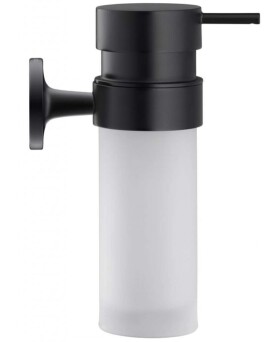 DURAVIT - Starck T Dávkovač mýdla s držákem, černá mat/mléčné sklo 0099354600