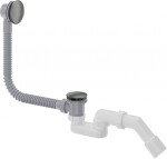 DEANTE - Prizma titanová odpadní souprava pro vanu, click-clack NHC_D57B