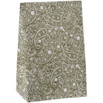 Ib Laursen Papírový sáček Paisley Green 28,5 cm – set 5 ks, zelená barva, papír