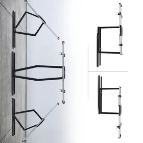 StarTech / Montážní sada na zeď / pro plochý panel / kloubová, 2 vertikální úchyty / VESA 600x400 / do 45 kg / hliníková (65SAP2-TV-WALL-MOUNT)