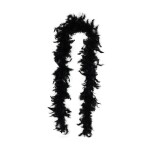 Ptakoviny.cz Boa černé s peřím 180cm