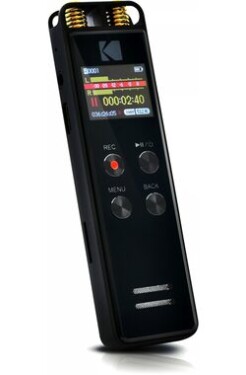 Kodak VRC 550 černá / Diktafon / 8GB / až 581 hodin záznamu / microSD / USB-C / 2x 3.5mm (VRC550)