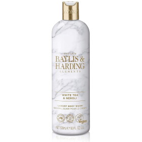 Baylis & Harding Sprchový gel White Tea & Neroli 500ml, šedá barva, plast