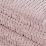 PLUSH NEST PLUSH NEST Plyšová hrací podložka ve tvaru květu 115 × 115 × 5 cm, prémiový manšestr, světle růžová