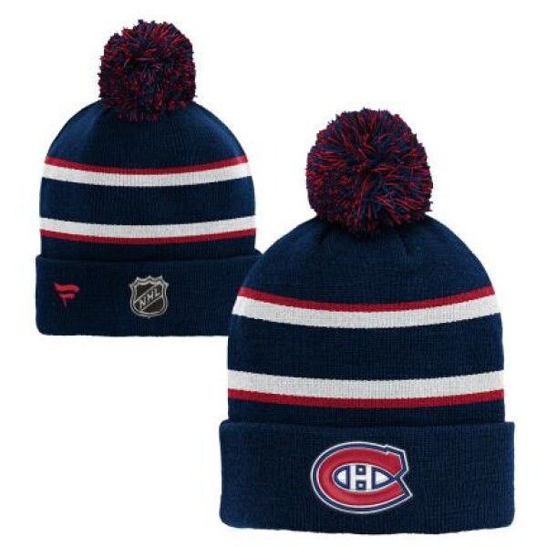 Outerstuff Dětská zimní čepice Montreal Canadiens NHL Cuffed Beanie With Pom