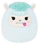 Squishmallows Tyrkysová lama s květinou- Lorna