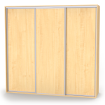 Nábytek Mikulík Skříň ONYX - 3x plné dveře (š 210-270 cm/v 240 cm) ROZMĚR: (š/v/h) 240 x 240 x 60 cm