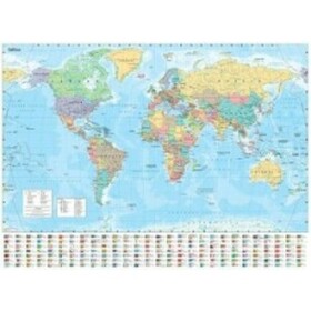 Collins World Wall Laminated Map - Collins Maps