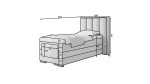 Boxspring Veros 90 Rozměr: 90 x 200 cm, látka: Gojo 40