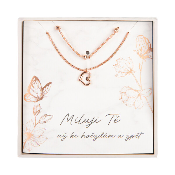 Dvojitý náhrdelník - Miluji Tě - Albi