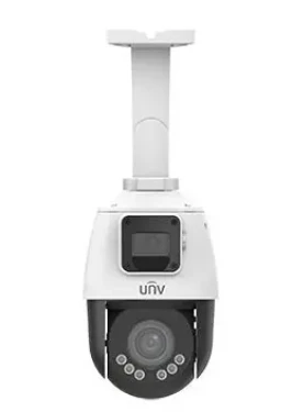 Uniview IPC9312LFW-AF28-2X4 bílá / IP kamera / Duální PTZ+statická / 2x 2 Mpix / Zoom 4x / IR 50 m / PoE / IP66 (IPC9312LFW-AF28-2X4)