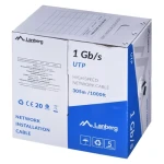 Lanberg UTP kabel drát černý 305 m / Síťový kabel / CCA / 250 MHz / AWG23 (LCU6-10CC-0305-BK)