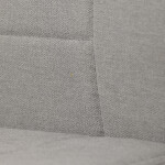 Židle jídelní, světle šedá látka, černé kovové nohy