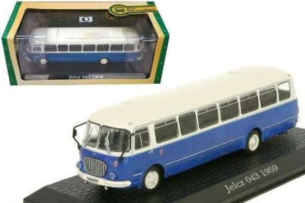 ATLAS 1/72 ŠKODA 706 RTO - JELCZ 043 MEZIMĚSTSKÝ AUTOBUS MODROBÍLÝ