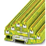 Phoenix Contact 3213739 trojitá svorka ochranného vodiče 3.5 mm rychlé připojení zelená, žlutá 50 ks