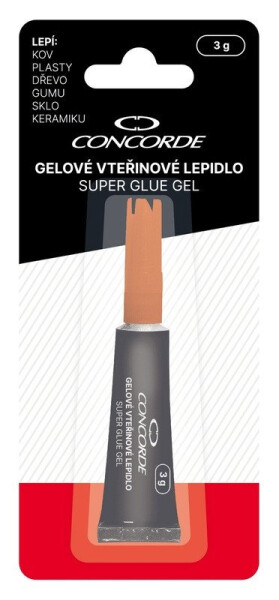 Gelové vteřinové lepidlo, 3g, blistr