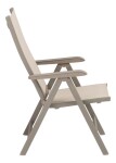 KETTLER BASIC PLUS polohovací, hliníkové křeslo - taupe / béžová