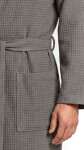 Pánský vaflový župan Vestis Saimaa Organic Grey XL