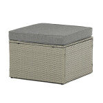 Zahradní sestava 140x70x60cm, polyratan, šedá, AZS-A1719 GREY