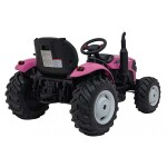 Mamido Dětský elektrický traktor GROW 1804 24V růžový