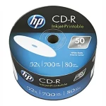 HP CD-R Printable 700MB 52x / Záznamové médium / 50 ks / 80 min (CRE00070WIP-3)
