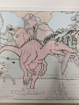 Jiri Models, 2648-6, kreslení vodou/vodní omalovánky XXL, Dinosauři
