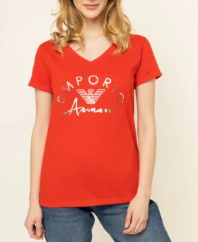 Dámské triko Emporio Armani 164334 0P291 červená
