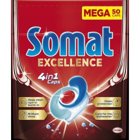 SOMAT tablety do myčky 50 ks EXCELLENCE 4v1 MEGA